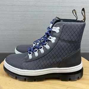 Dr Martens Womens Combs W Nylon Lace Up Boot Gunmetal Gray Size 7